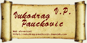 Vukodrag Paučković vizit kartica